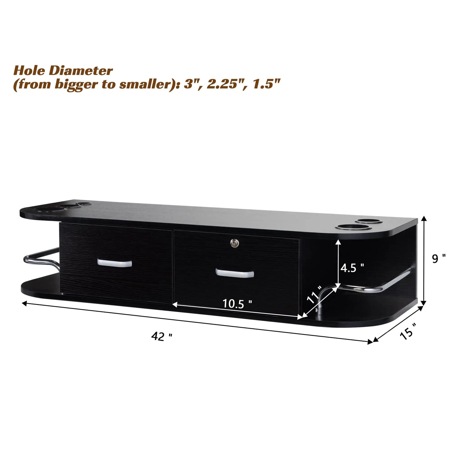 Salon Equipment With Locks On Particleboard